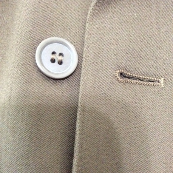 Escada Margaretha Ley Double Breasted 100% Wool Judge Gray Blazer Size EU 38 US6 - Picture 14 of 15